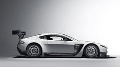 Black and white cars Aston Martin racing cars