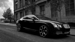Black and white cars Bentley automobiles