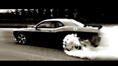 Black and white cars Dodge roads vehicles american cars black 