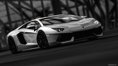 Black and white cars Lamborghini races playstation 3 