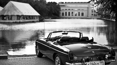Black and white cars oldschool