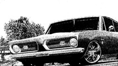 Black and white cars plymouth barracuda Plymouth Barracuda 