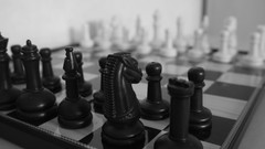 Black and white chess chrome