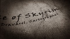 Black and white close-up Maps the elder scrolls v skyrim video 