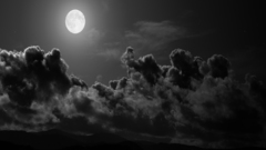 Black and white clouds