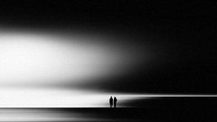 Black and white couple monochrome