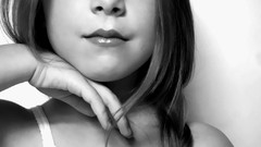 Black and white eyes children monochrome