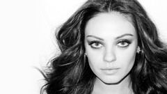 Black and white eyes woman Celebrity faces Actress mila kunis