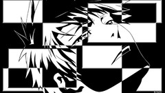 Black and white faces bleach kurosaki ichigo
