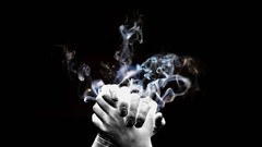 Black and white hands