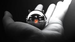 Black and white hands nintendo Doctor Who monochrome Pokeball 