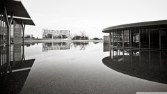 Black and white houses