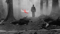 Black and white Japan samurai Swords action