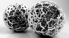 Black and white Jason 3d 3D renders caldera