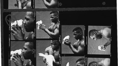 Black and white knockout boxing mike tyson