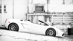 Black and white lamborghini gallardo Lamborghini Gallardo 