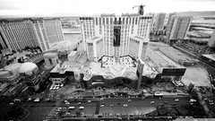 Black and white Las Vegas cityscapes