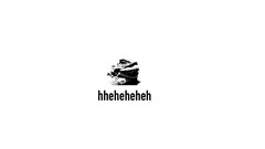Black and white laughing lizards meme minimalistic stencil 