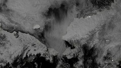 Black and white lights Earth NASA Antarctica outer space night 