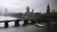 Black and white London artwork