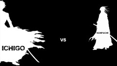 Black and white Manga silhouettes bleach kurosaki ichigo Zaraki 