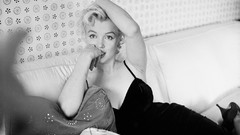 Black and white Marilyn Monroe monochrome