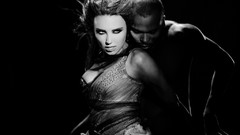 Black and white Men Actress brunettes models artwork 