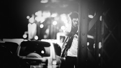 Black and white Men monochrome asians cities