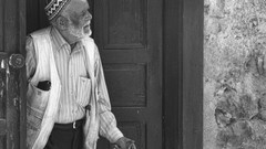 Black and white Men old old people