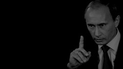 Black and white Men Russia president vladimir putin grayscale 