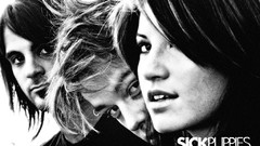 Black and white Men woman sick puppies brunettes music bands 