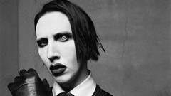 Black and white metal marilyn manson satanist
