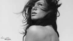 Black and white models Rhona Mitra