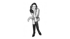 Black and white monochrome boots miranda kerr nude Terry 