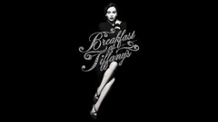 Black and white monochrome Broadway Actress breakfast at 