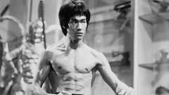 Black and white monochrome Bruce Lee Enter the Dragon