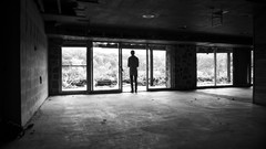 Black and white monochrome grayscale