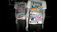 Black and white monochrome shirts justice selective coloring