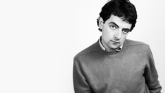 Black and white Mr. Bean Rowan Atkinson