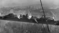 Black and white new york city workers