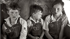 Black and white past children old USA Amin Peyrovi