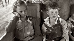 Black and white past children old USA Amin Peyrovi