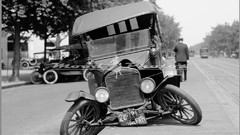 Black and white past old cars USA Amin Peyrovi