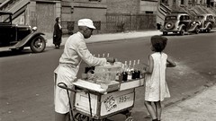 Black and white past old ice cream USA Amin Peyrovi