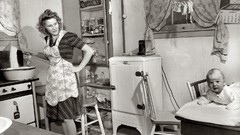 Black and white past old kitchen USA Amin Peyrovi