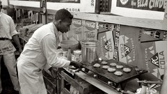 Black and white past old restaurant USA hamburgers Amin Peyrovi