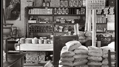 Black and white past old shop USA market Amin Peyrovi