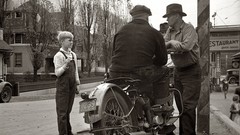 Black and white past old USA Amin Peyrovi