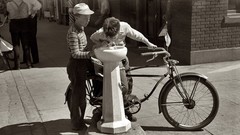 Black and white past old USA Amin Peyrovi