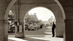 Black and white past old USA Amin Peyrovi